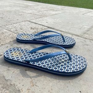 Tory Burch rubber flip flops. Size 8